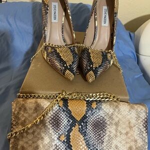 STEVE MADDEN!PRISCILLA BEIGE SNAKE